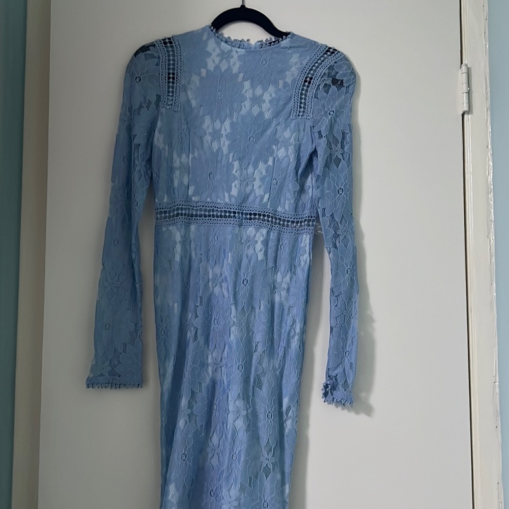 Blue Lace Birthday Dress